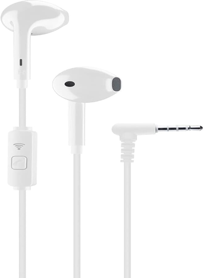 Cellularline Universal Mic Capsule Earphone, White